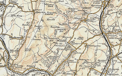 Old map of Hamperley in 1902-1903