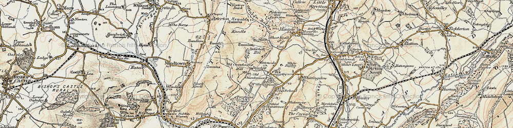 Old map of Hamperley in 1902-1903