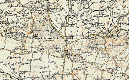 Old map of Hampers Green in 1897-1900