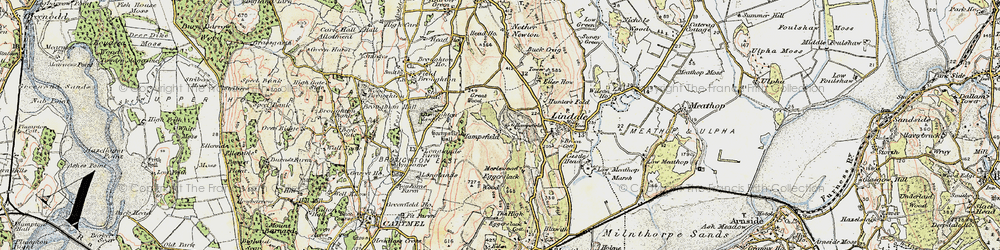Old map of Hampsfield in 1903-1904