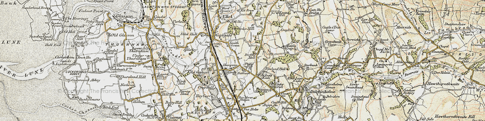 Old map of Hampson Green in 1903-1904