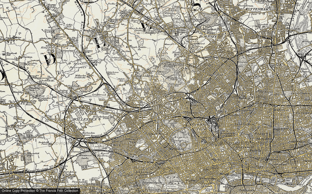 Old Maps of Hampstead, Greater London - Francis Frith