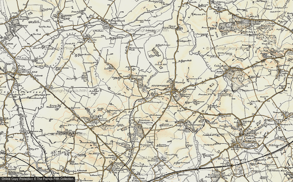 Old Map of Hampton, 1898-1899 in 1898-1899
