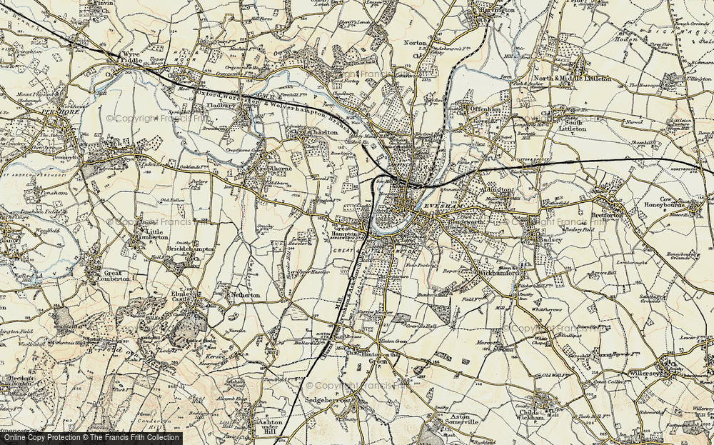 Old Map of Hampton, 1899-1901 in 1899-1901