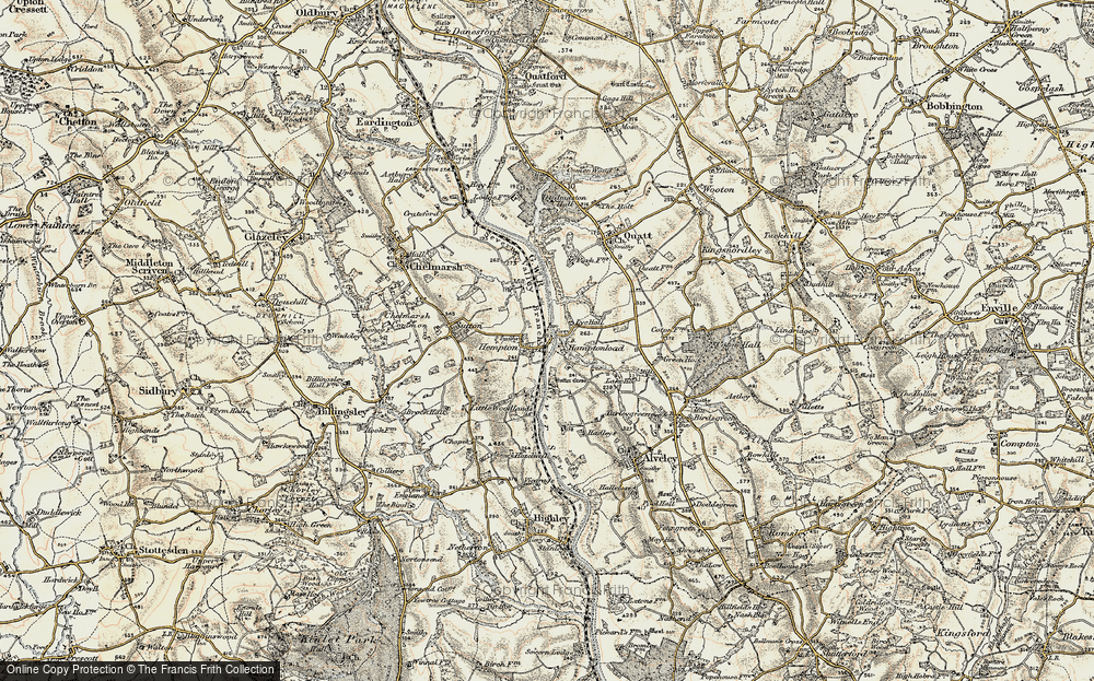 Old Map of Hampton, 1902 in 1902