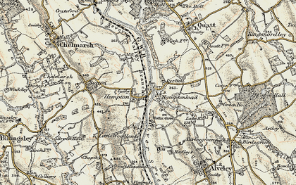 Old map of Hampton in 1902