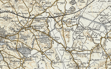 Old map of Hampton Bank in 1902
