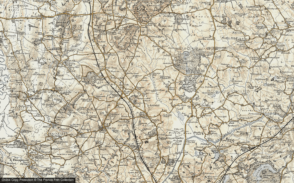 Old Map of Hampton Green, 1902 in 1902