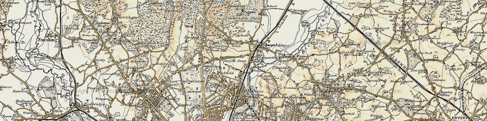 Old map of Hampton Park in 1897-1909