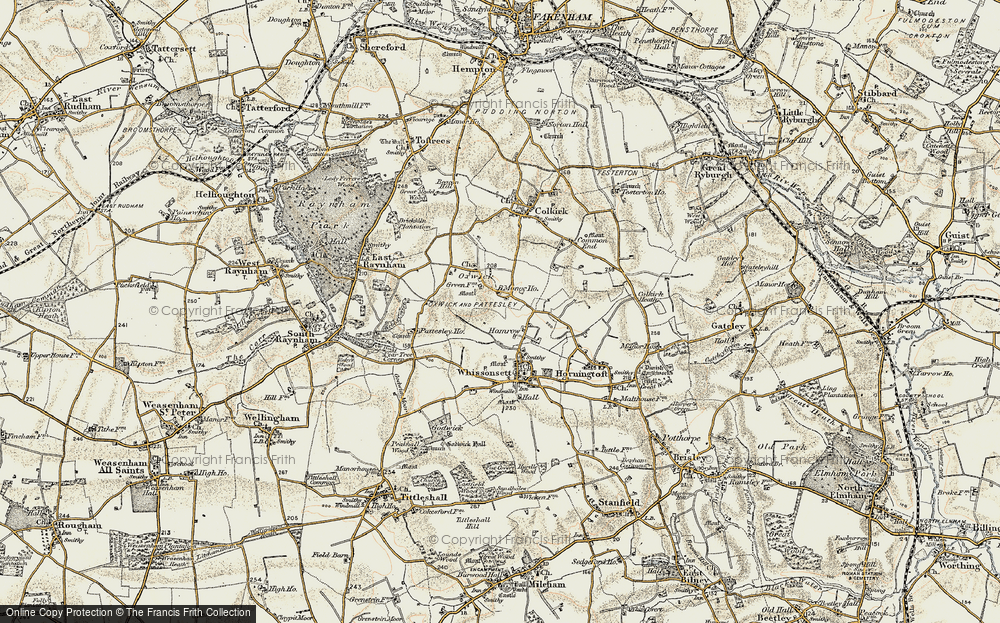 Old Map of Hamrow, 1901-1902 in 1901-1902