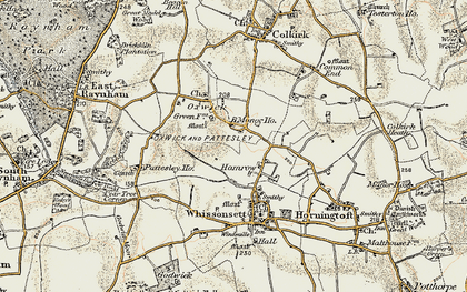 Old map of Hamrow in 1901-1902