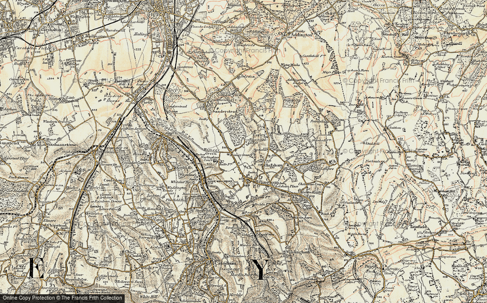 Old Map of Hamsey Green, 1897-1902 in 1897-1902