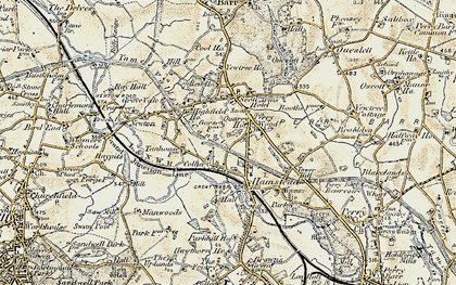 Old map of Hamstead in 1902