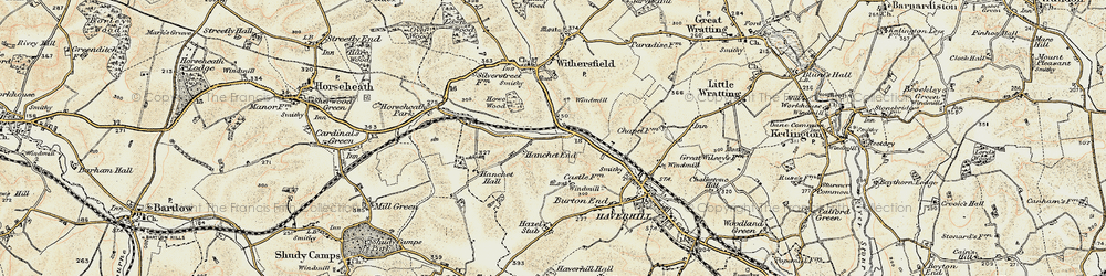 Old map of Hanchett Village in 1899-1901