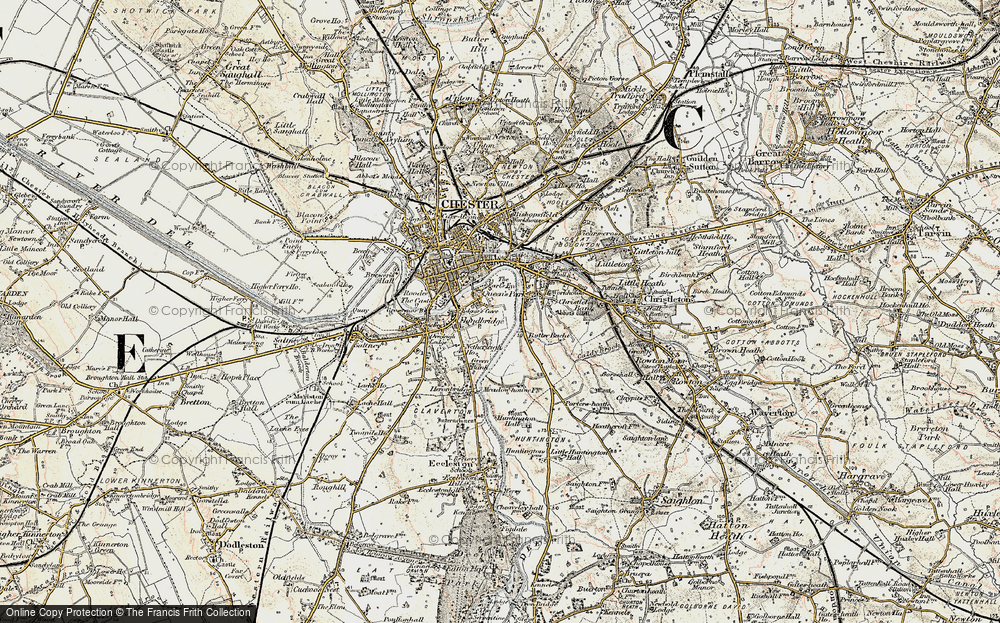 Old Map of Handbridge, 1902-1903 in 1902-1903