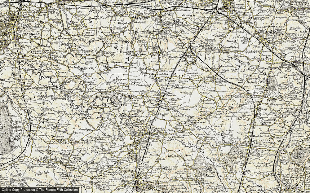 Old Map of Handforth, 1902-1903 in 1902-1903