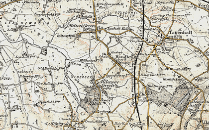 Old map of Handley in 1902-1903
