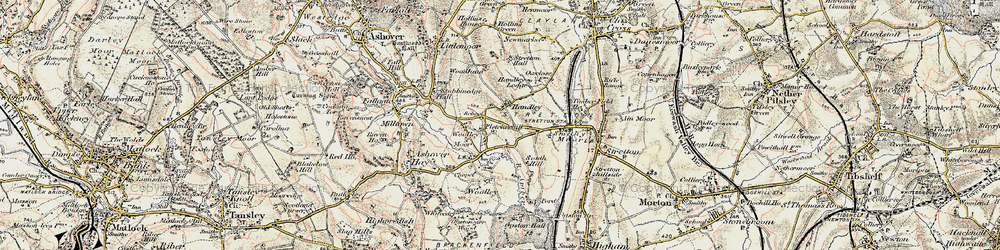 Old map of Handley in 1902-1903