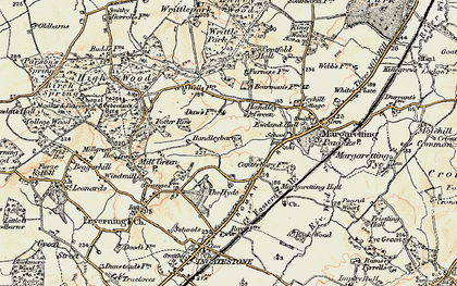 Old map of Handley Green in 1898