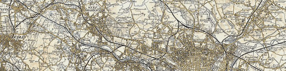 Old map of Handsworth in 1902