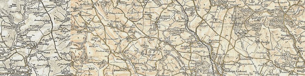 Old map of Handy Cross in 1898-1900