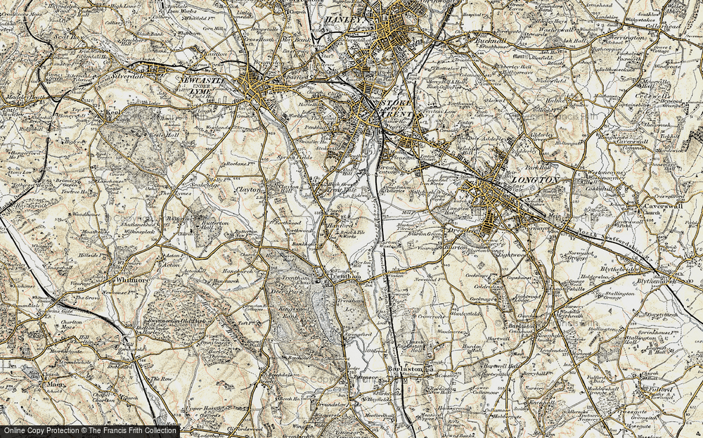 Old Map of Hanford, 1902 in 1902