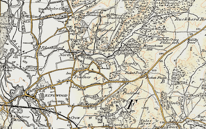 Old map of Hangersley in 1897-1909