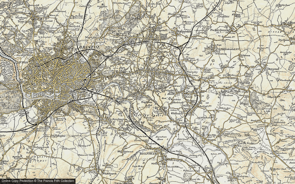 Old Map of Hanham, 1899 in 1899