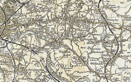 Old map of Hanham in 1899
