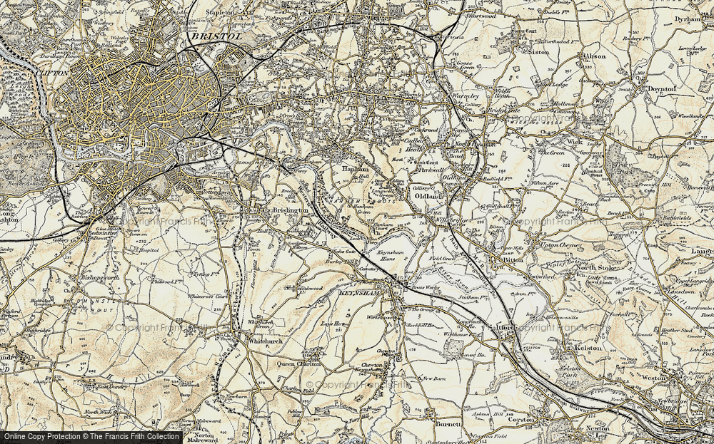 Old Map of Hanham Green, 1899 in 1899