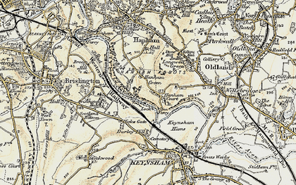 Old map of Hanham Green in 1899