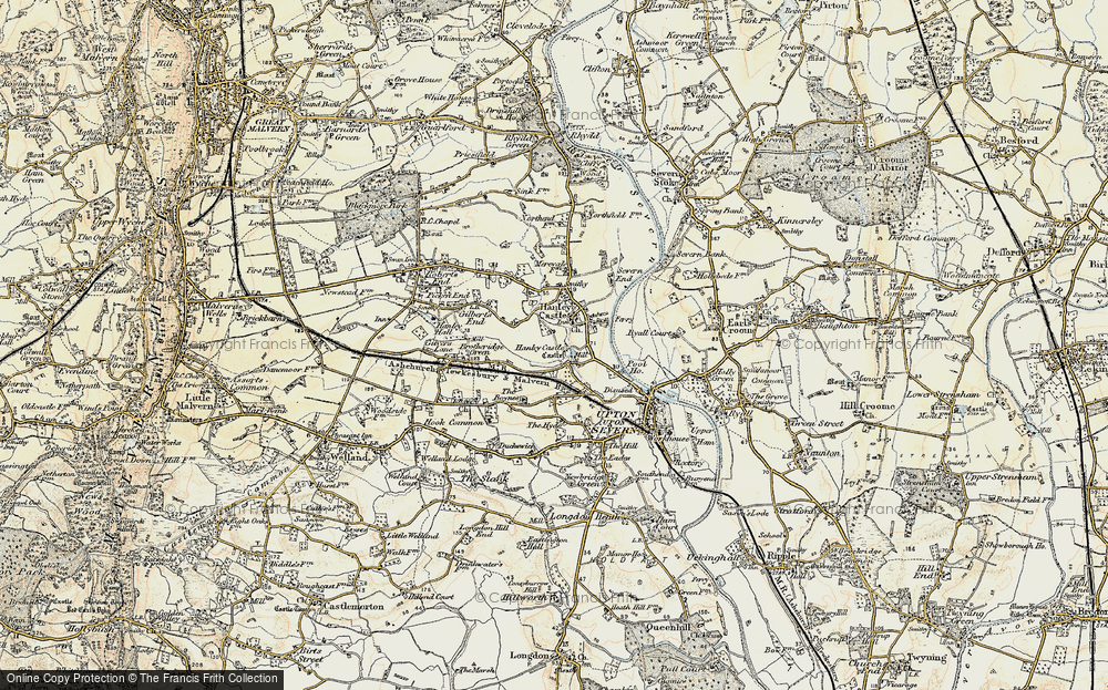 Old Map of Hanley Castle, 1899-1901 in 1899-1901