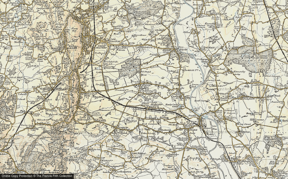 Old Map of Hanley Swan, 1899-1901 in 1899-1901