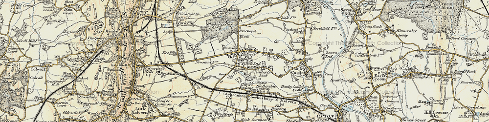 Old map of Hanley Swan in 1899-1901