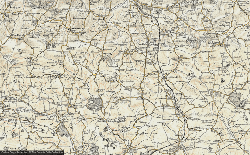 Old Map of Hanningfields Green, 1899-1901 in 1899-1901