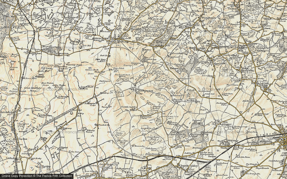 Old Map of Hannington, 1897-1900 in 1897-1900