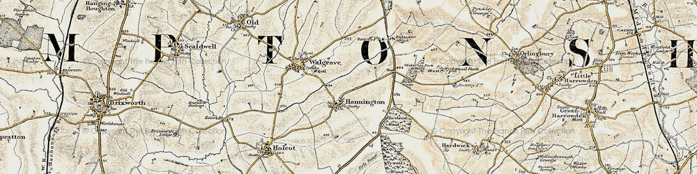 Old map of Bush Walk in 1901