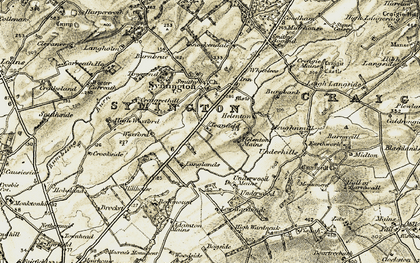 Old map of Hansel Village in 1905-1906