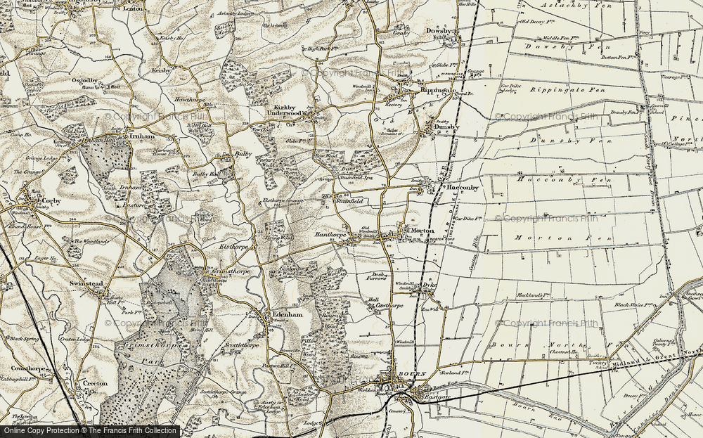 Old Map of Hanthorpe, 1901-1903 in 1901-1903