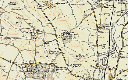 Old map of Hanwell in 1898-1901