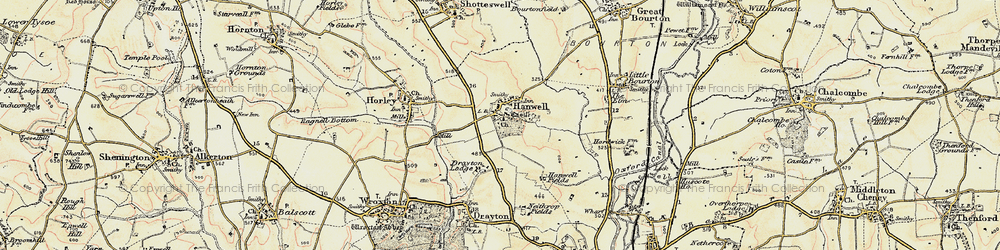 Old map of Hanwell in 1898-1901
