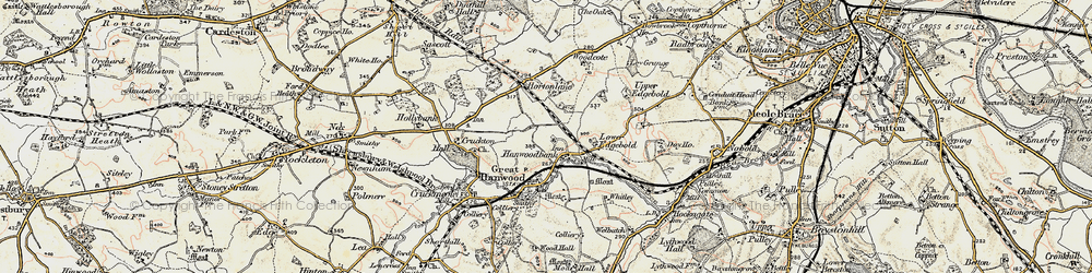 Old map of Hanwood Bank in 1902