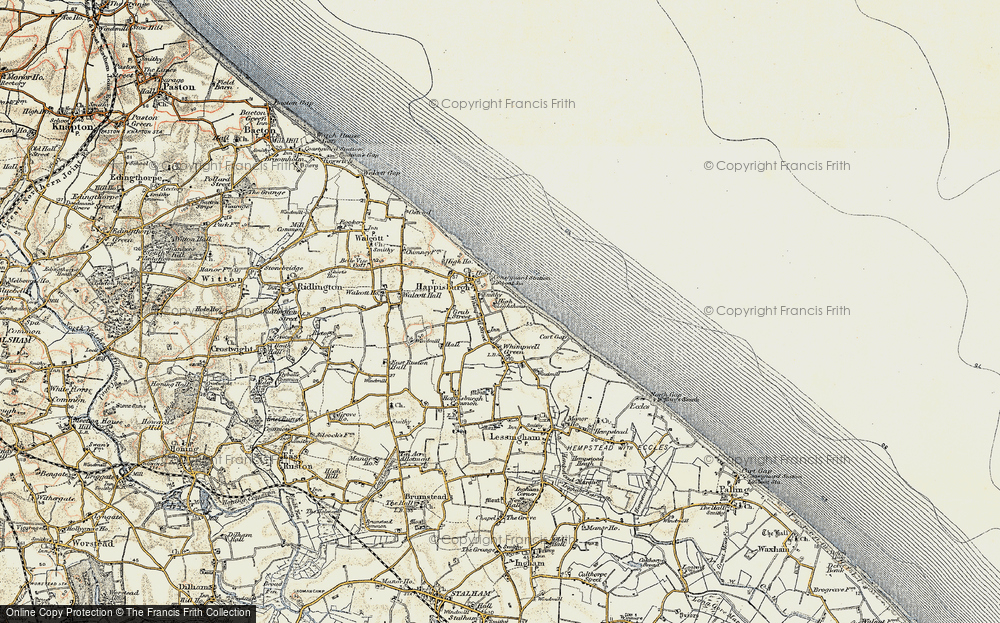 Old Map of Happisburgh, 1901-1902 in 1901-1902