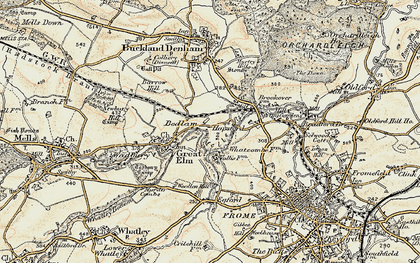 Old map of Hapsford in 1898-1899