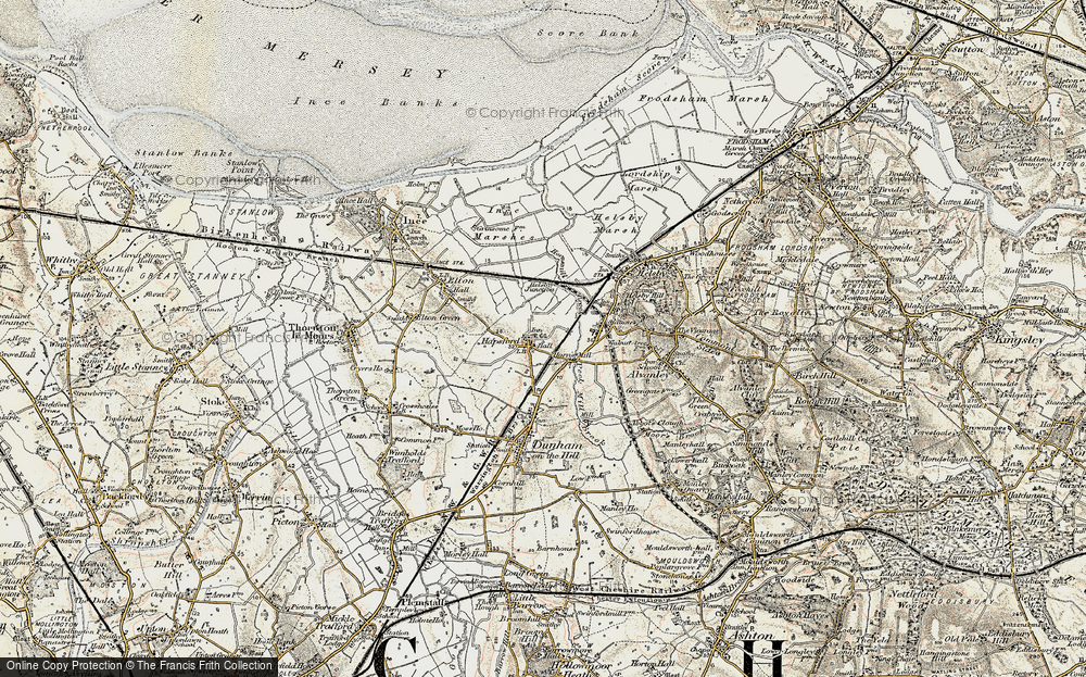 Old Map of Hapsford, 1902-1903 in 1902-1903