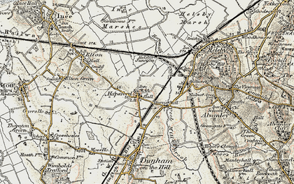Old map of Hapsford in 1902-1903