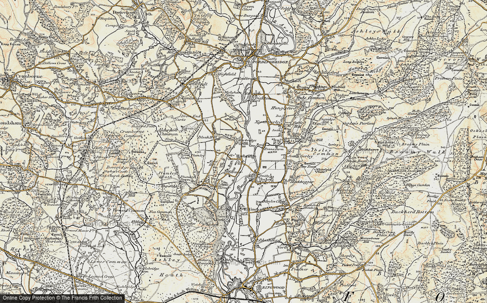 Old Map of Harbridge, 1897-1909 in 1897-1909