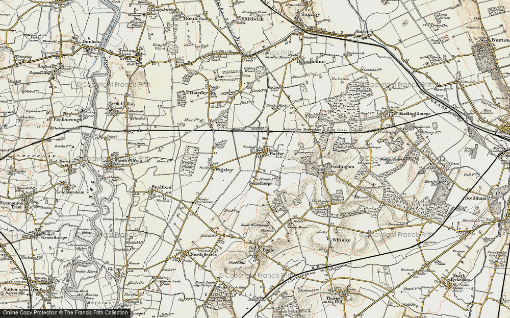 Old Map of Harby, 1902-1903 in 1902-1903