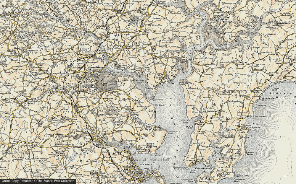 Old Map of Harcourt, 1900 in 1900