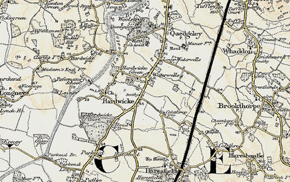 Old map of Hardeicke in 1898-1900
